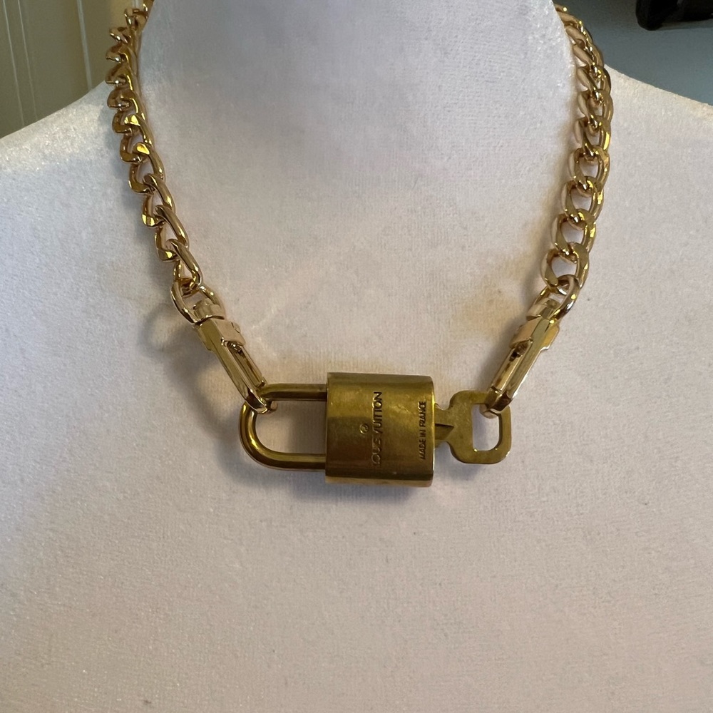 Authentic Louis Vuitton Lock and Key on Chain #312